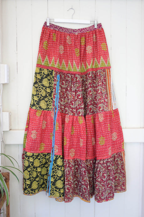 Spellbound Kantha Maxi Skirt L (3115)