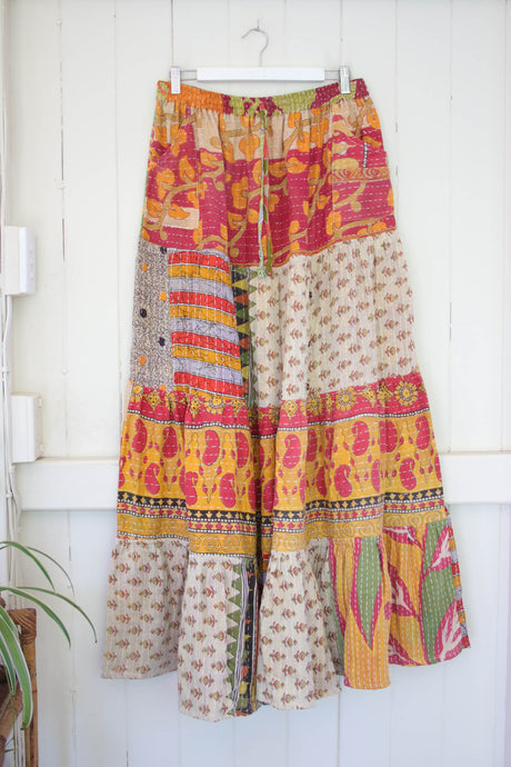 Spellbound Kantha Maxi Skirt L (3117)