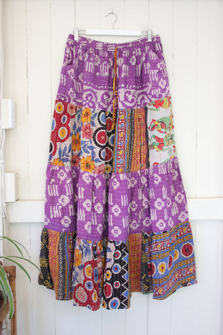 Spellbound Kantha Maxi Skirt L (3119)