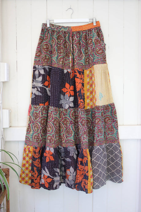 Spellbound Kantha Maxi Skirt L (3120)