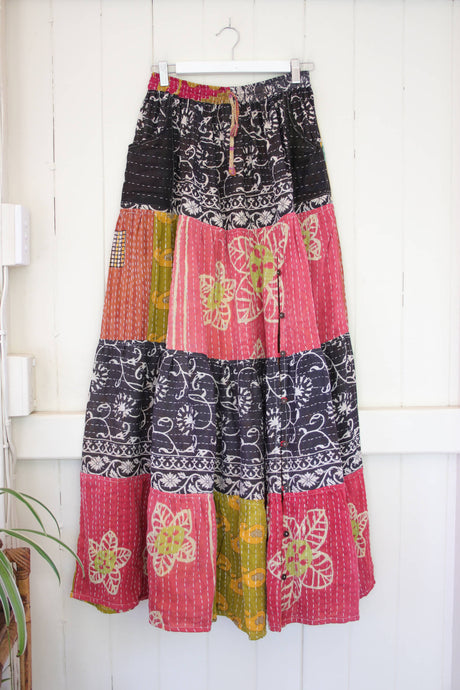 Spellbound Kantha Maxi Skirt S (3102)