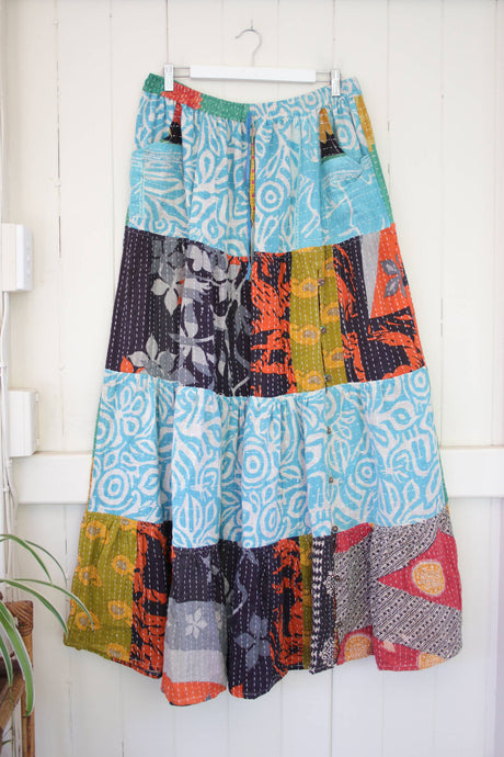 Spellbound Kantha Maxi Skirt XL (3121)