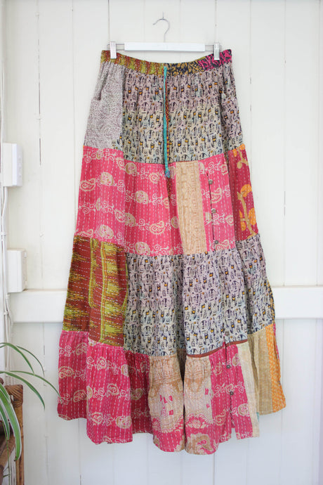 Spellbound Kantha Maxi Skirt XL (3127)
