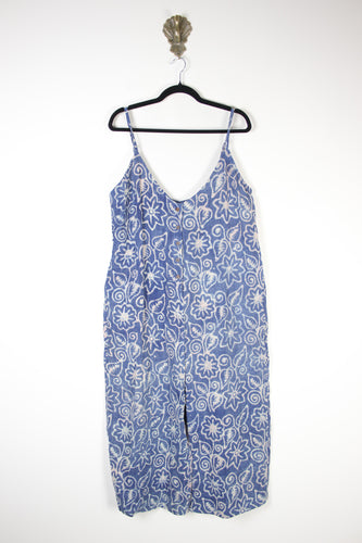 Stonewash Kantha Jumpsuit - Azure