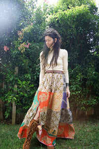 Spellbound Kantha Maxi Skirt S (3229)