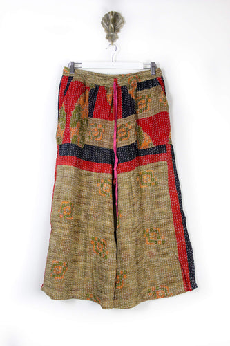 Cropped Kantha Pants L (6202)