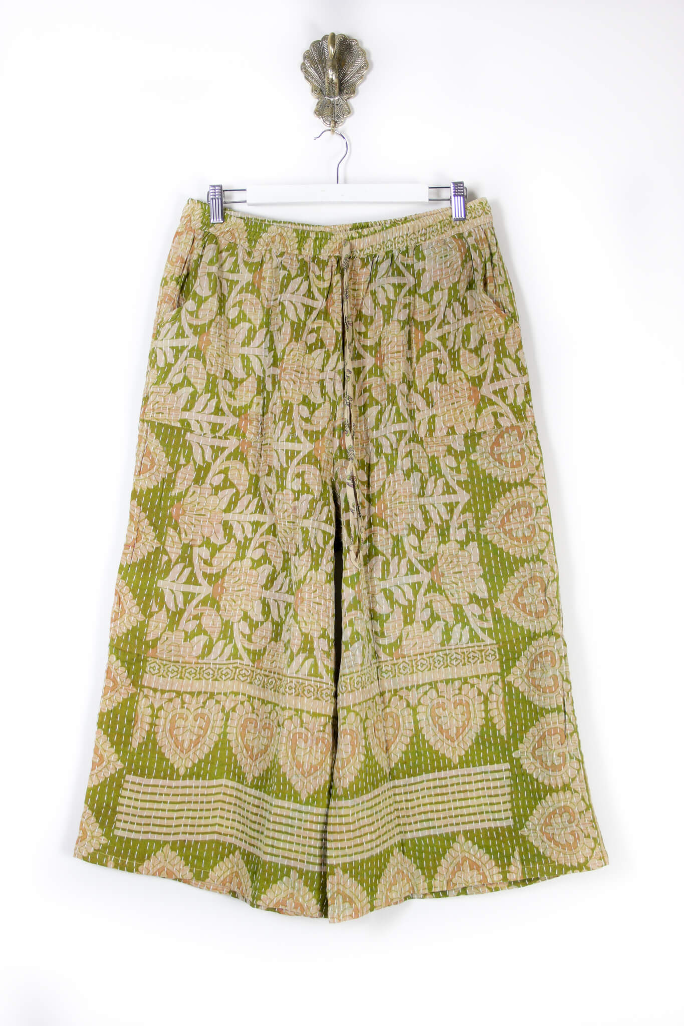 Cropped Kantha Pants L (6210)