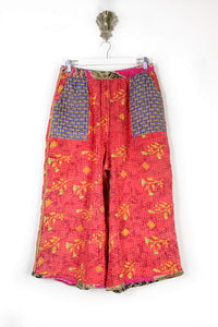 Cropped Kantha Pants L (6212)