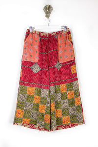 Cropped Kantha Pants L (6214)