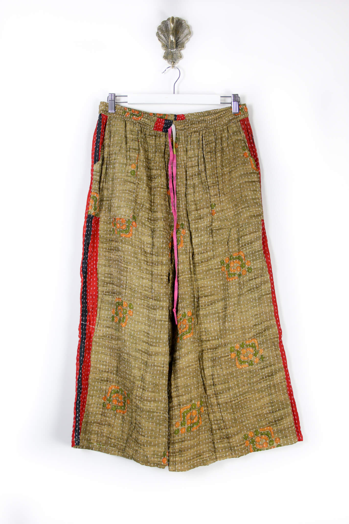 Cropped Kantha Pants L (6221)