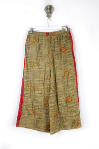 Cropped Kantha Pants L (6221)