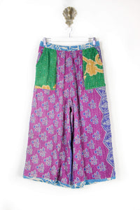 Cropped Kantha Pants L (6224)