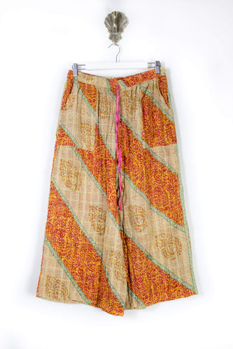 Cropped Kantha Pants L (6225)