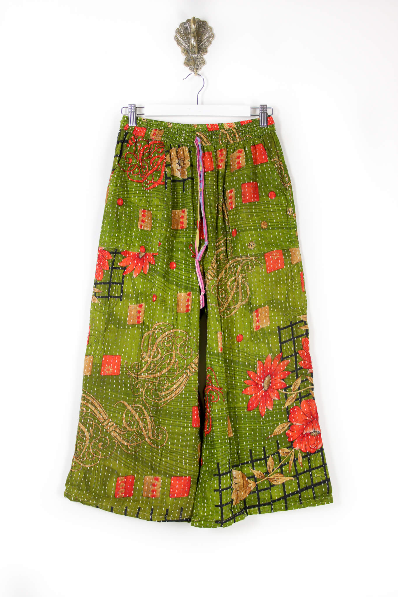 Cropped Kantha Pants S (6268)