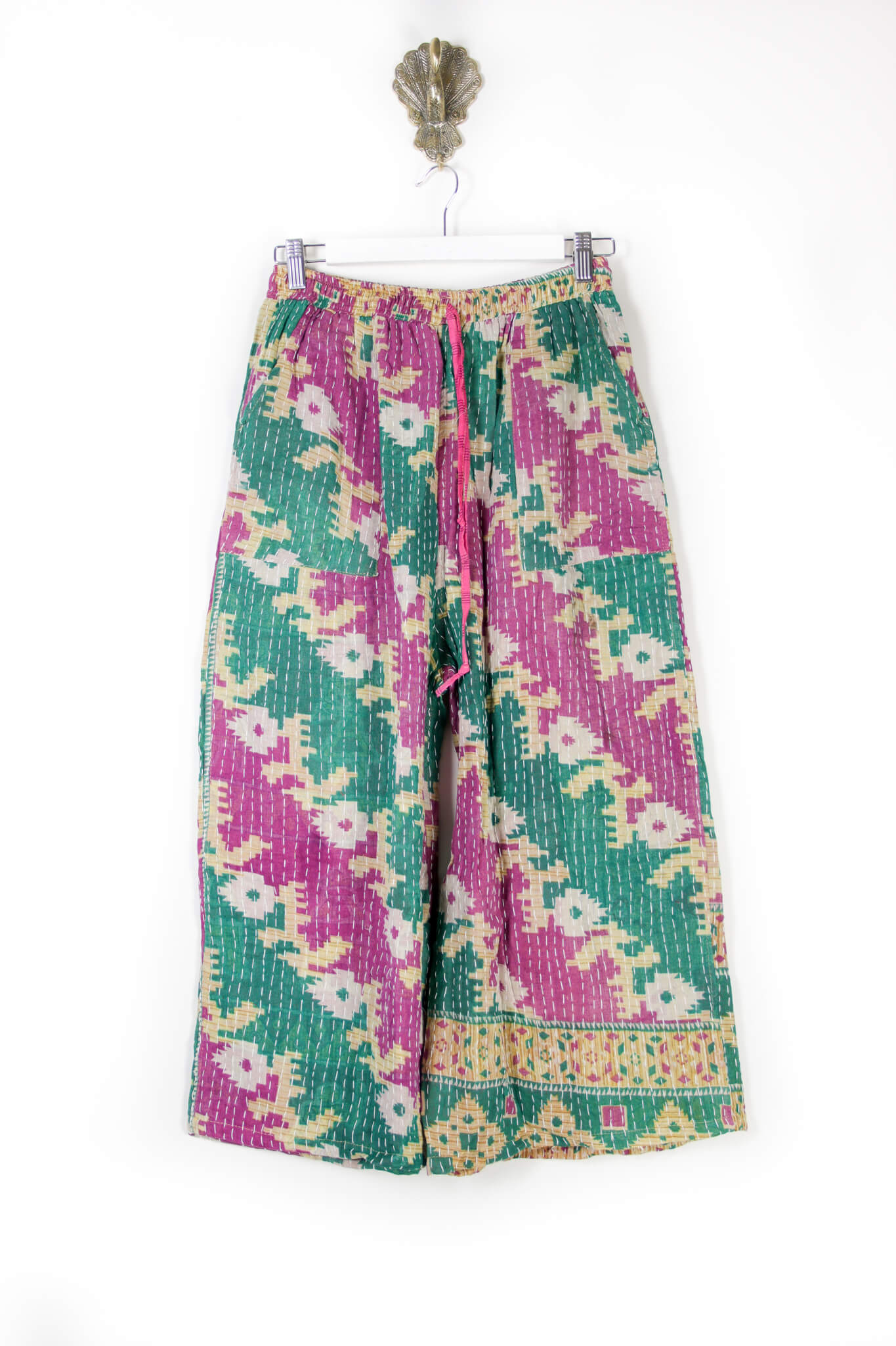 Cropped Kantha Pants S (6275)