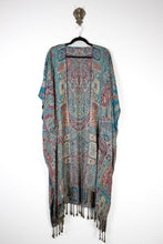 Charger l&#39;image dans la galerie, Jamawar Ruana - Turquoise