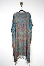 Charger l&#39;image dans la galerie, Jamawar Ruana - Turquoise