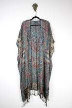 Charger l&#39;image dans la galerie, Jamawar Ruana - Turquoise