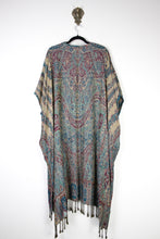 Charger l&#39;image dans la galerie, Jamawar Ruana - Turquoise