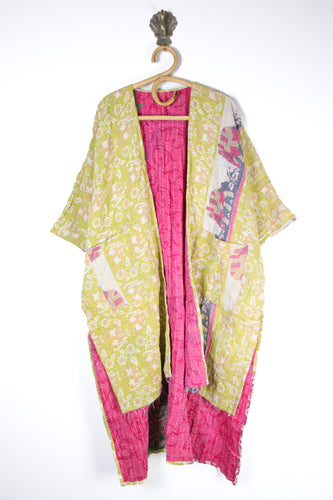 Kantha Ruana Long Sleeve (14578)