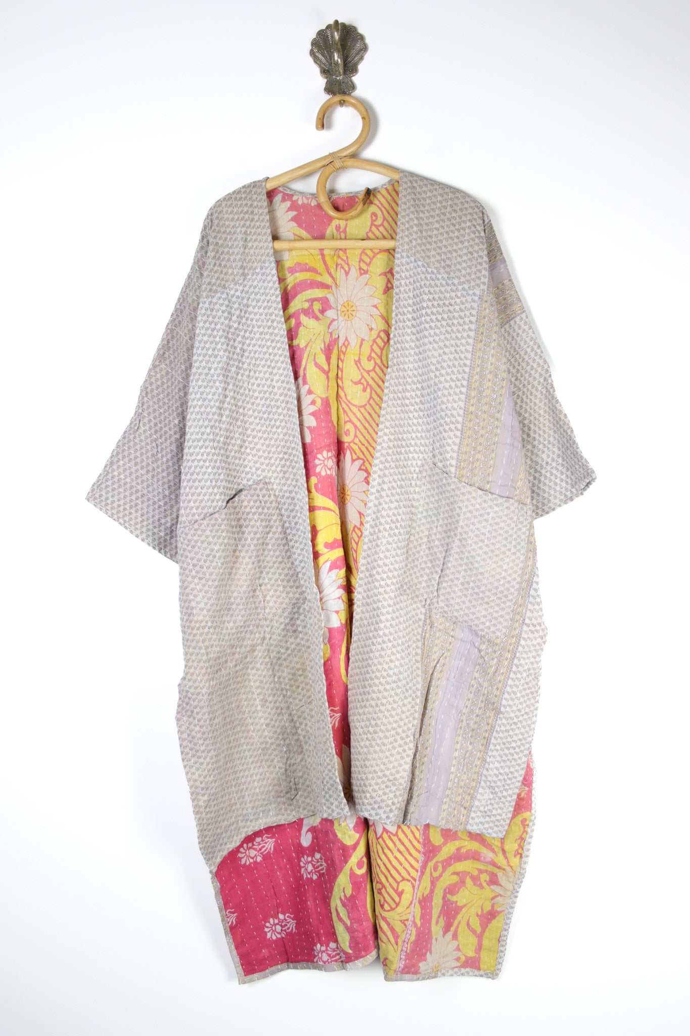 Kantha Ruana Long Sleeve (14575)