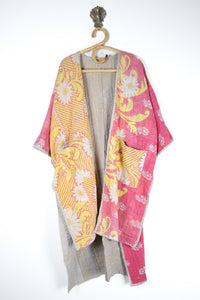 Kantha Ruana Long Sleeve (14575)