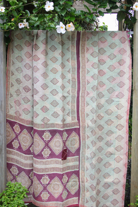 Vintage Kantha Quilt (B)