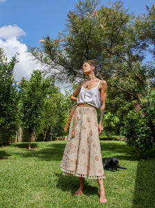 Sundar Kantha Skirt M-L (2170)