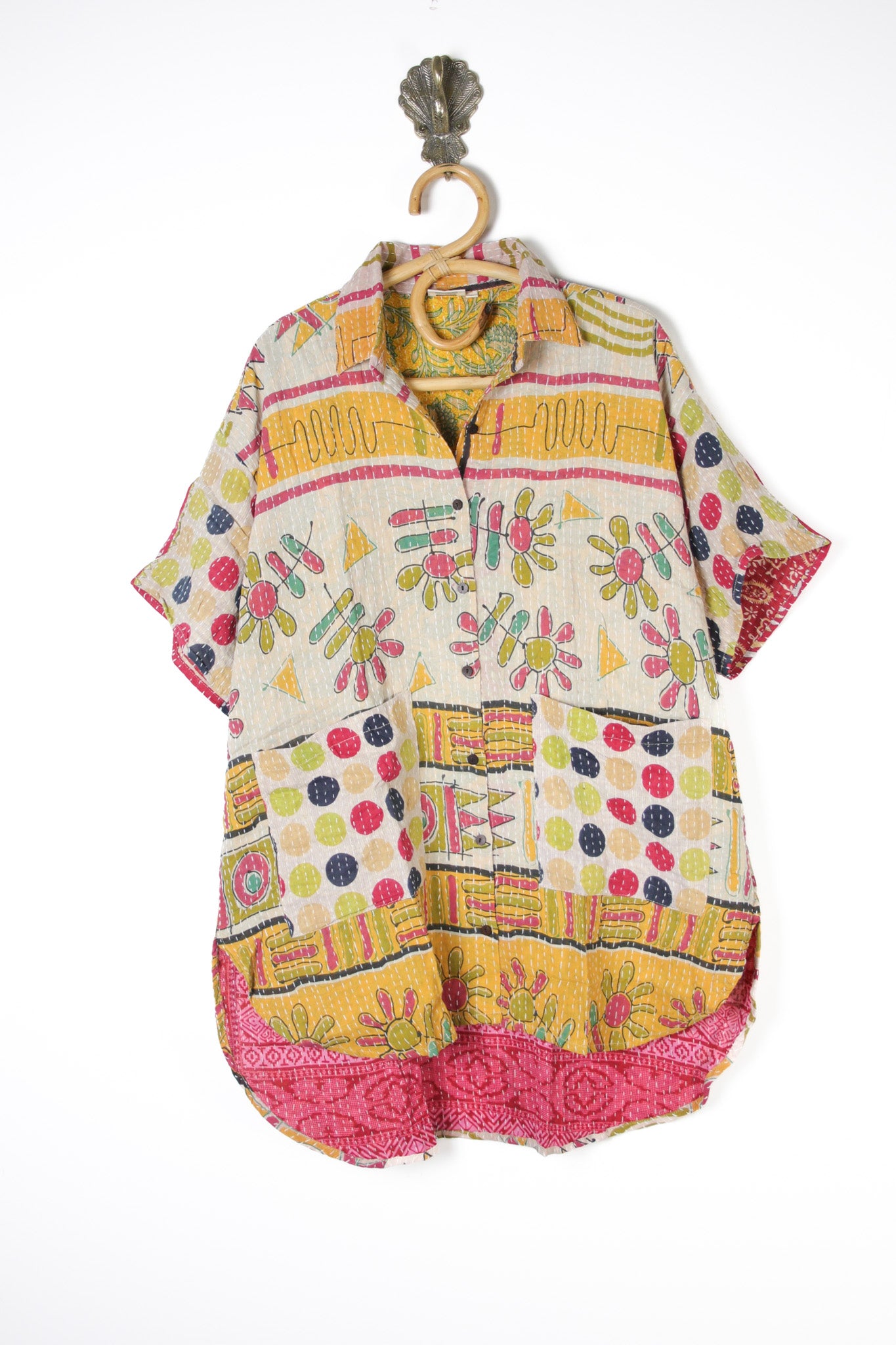 Lila Kantha Shirt M (10643)