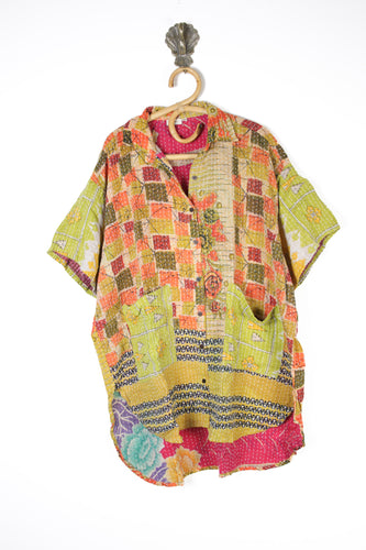 Lila Kantha Shirt XL (10621)