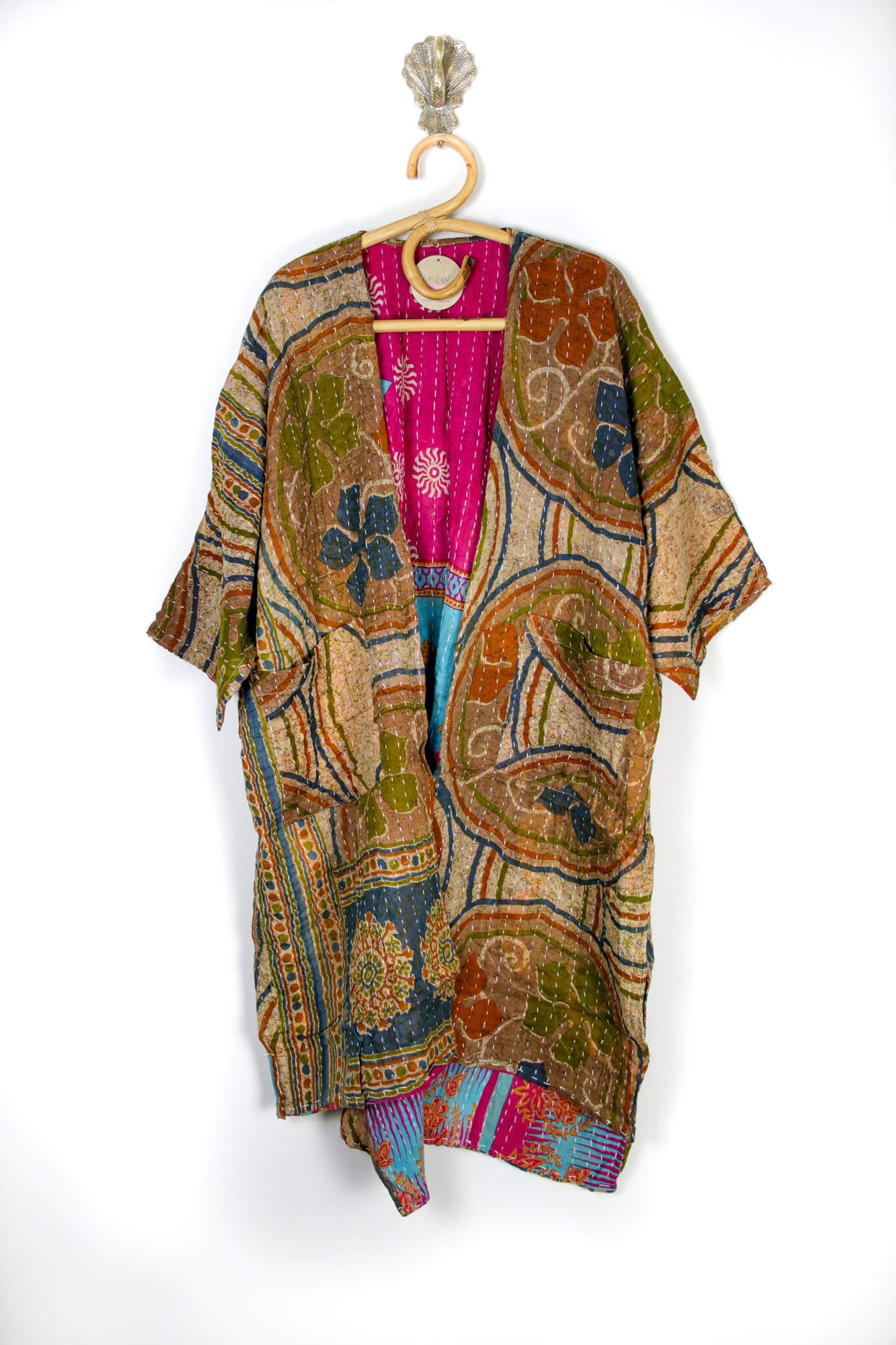 Kantha Ruana l/slv (4586)