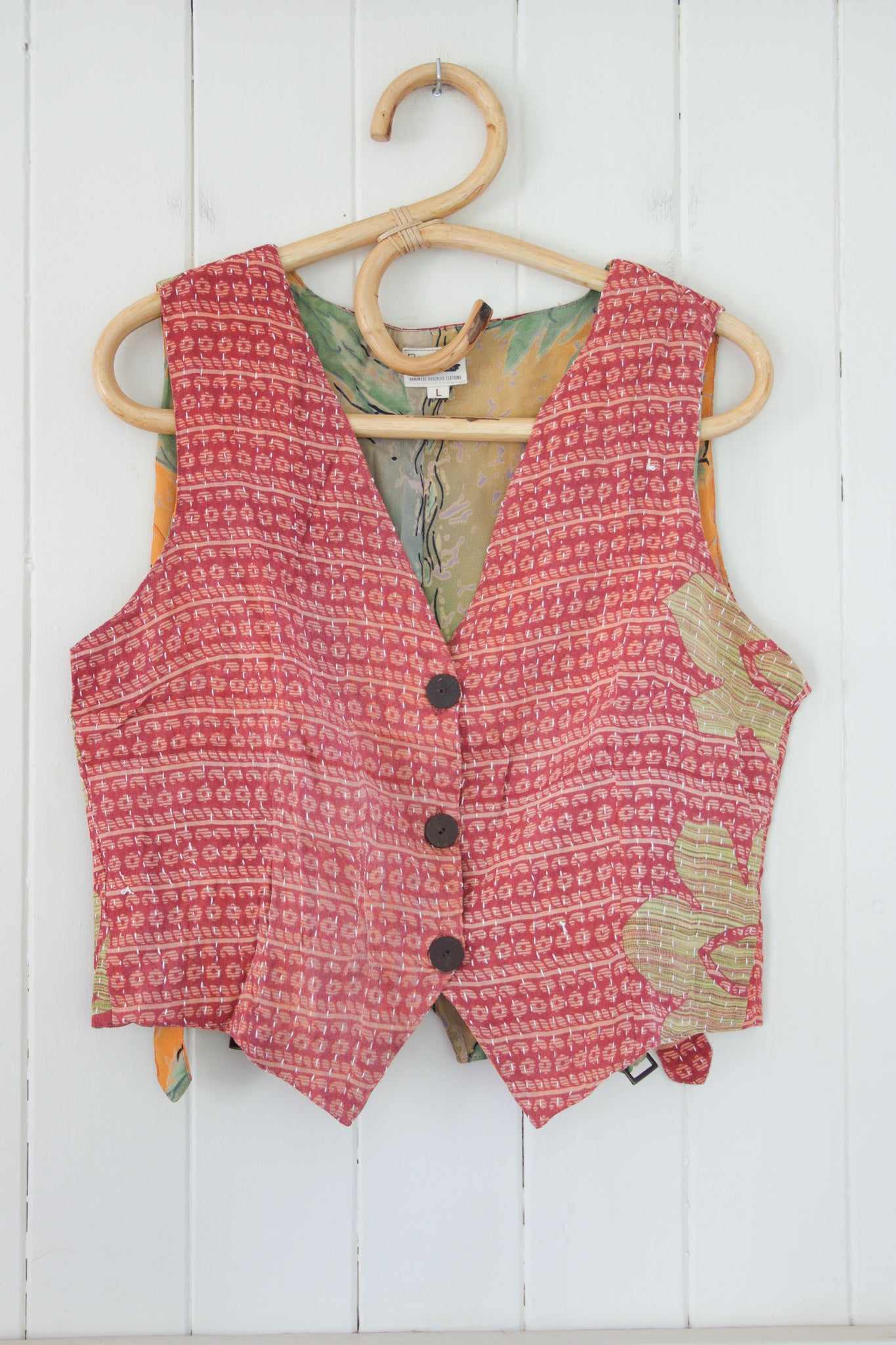 Moksha Reversible Kantha Vest L (3035)