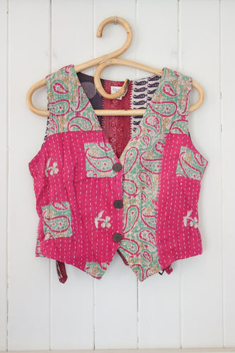 Moksha Reversible Kantha Vest S (3012)