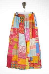 Patchwork Palazzo Pants L (14682)