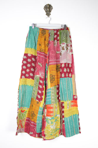 Patchwork Palazzo Pants L (14688)