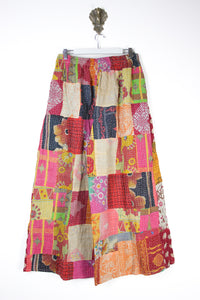 Patchwork Palazzo Pants L (14688)