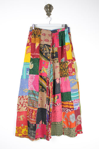 Patchwork Palazzo Pants L (14689)