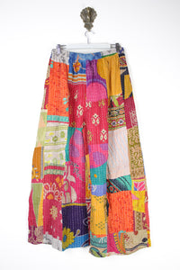 Patchwork Palazzo Pants L (14689)