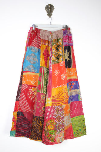 Patchwork Palazzo Pants L (14690)