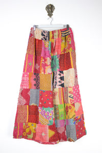 Patchwork Palazzo Pants L (14690)