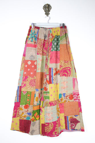 Patchwork Palazzo Pants M (14693)