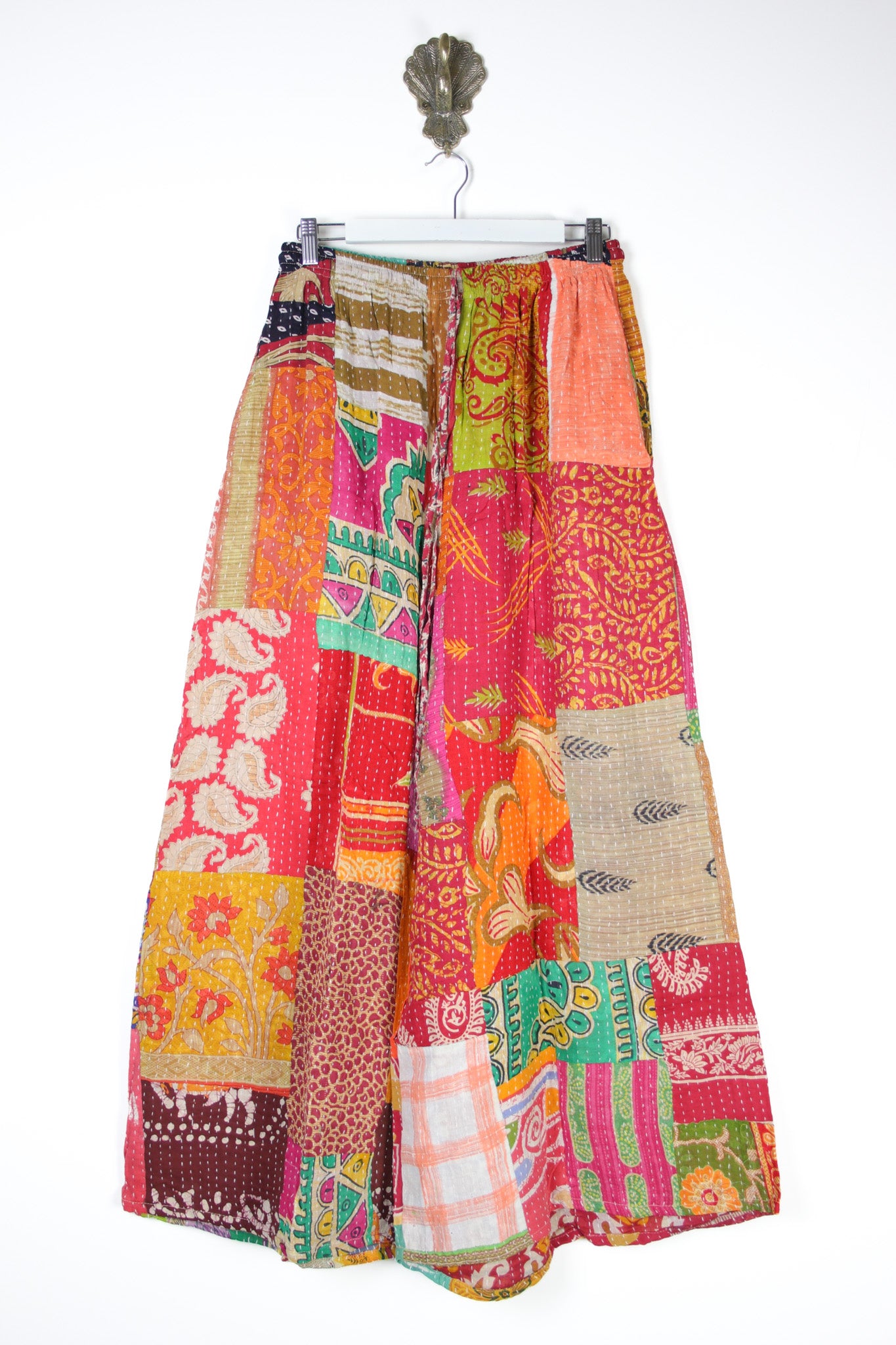 Patchwork Palazzo Pants M (14694)