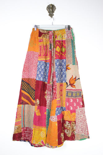 Patchwork Palazzo Pants M (14697)