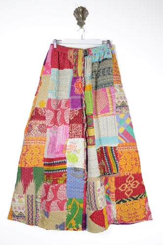 Patchwork Palazzo Pants M (14698)