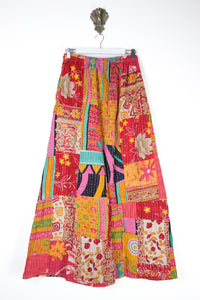 Patchwork Palazzo Pants S (14702)