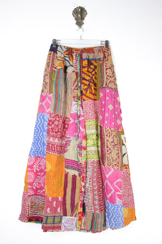 Patchwork Palazzo Pants S (14707)