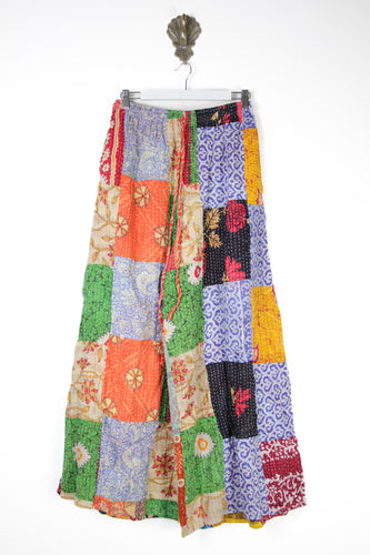 Patchwork Palazzo Pants S (14711)