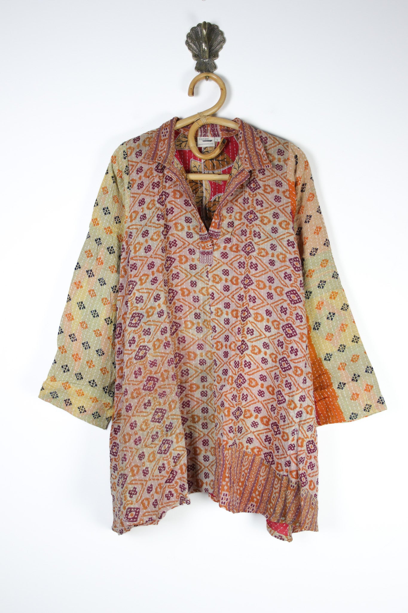 Poppy Kantha Tunic L (12604)
