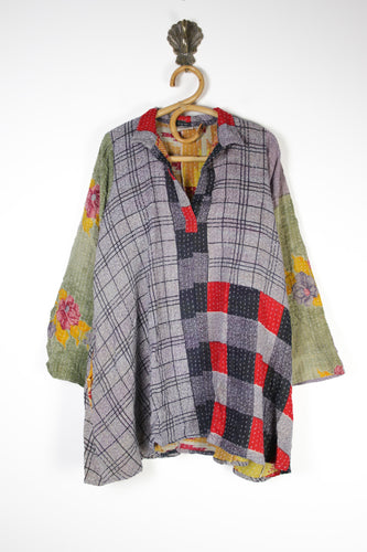 Poppy Kantha Tunic L (12609)