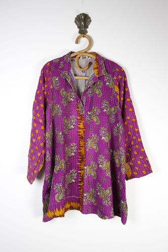 Poppy Kantha Tunic L (15355)